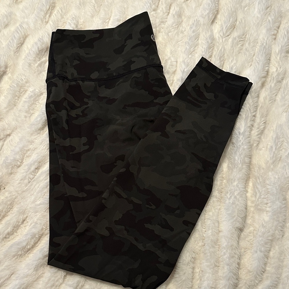 lululemon athletica Camo Leggings - Black and Gray